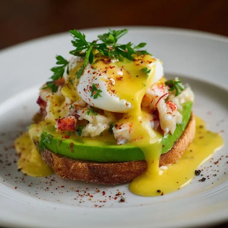 Crab & Avocado Eggs Benedict Recipe