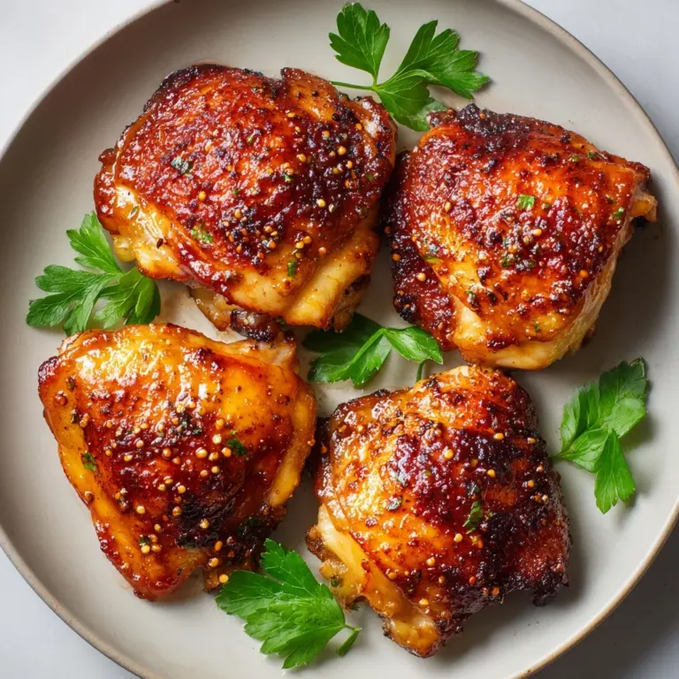 Oven Baked Boneless Chicken Thighs Recipe