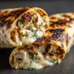 Cheesy Garlic Chicken Wraps Recipe