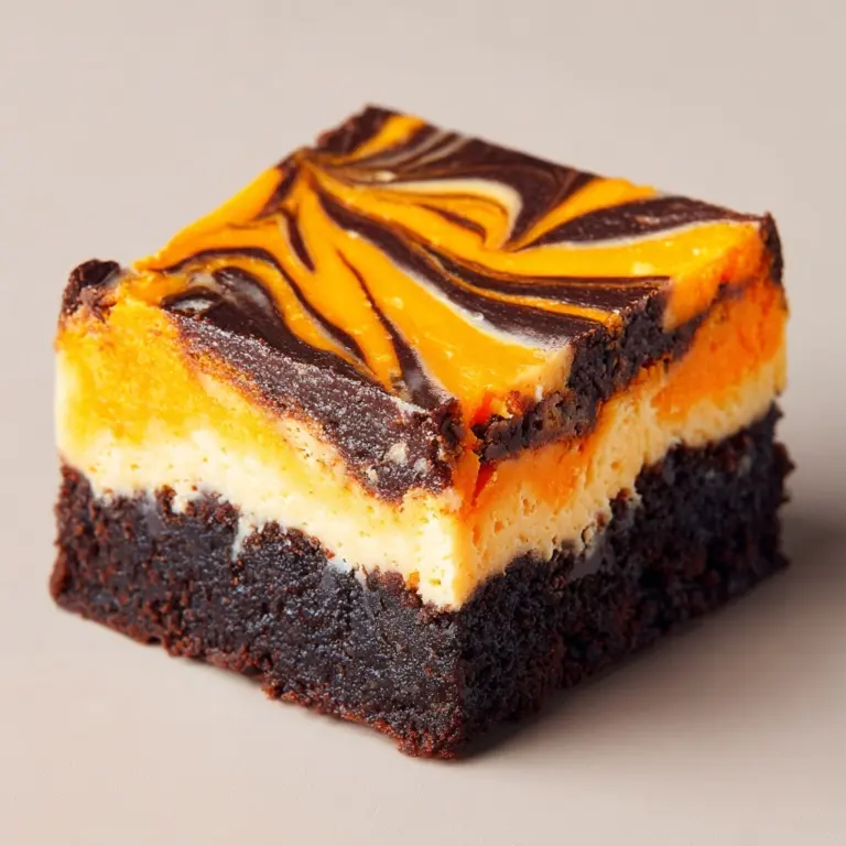 Halloween Cream Cheese Swirl Brownies Recipe