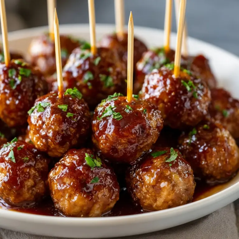Baked Honey Garlic Meatballs Recipe