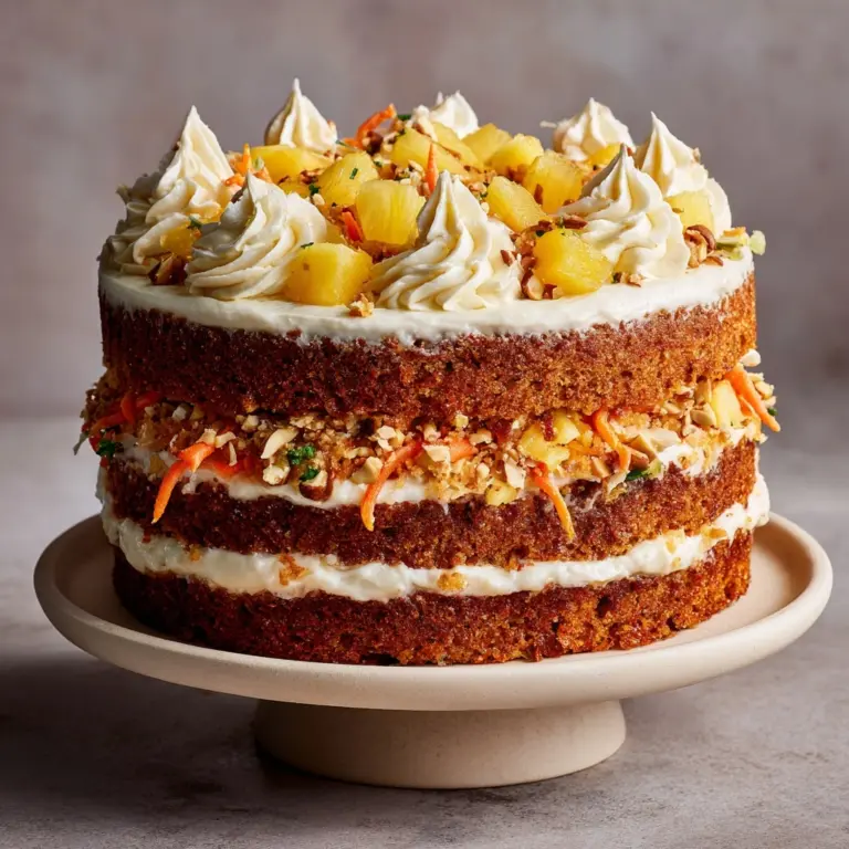 Hawaiian Pineapple Carrot Cream Cake Recipe