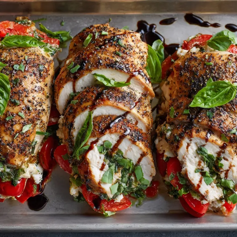 Caprese Stuffed Chicken Breast Recipe
