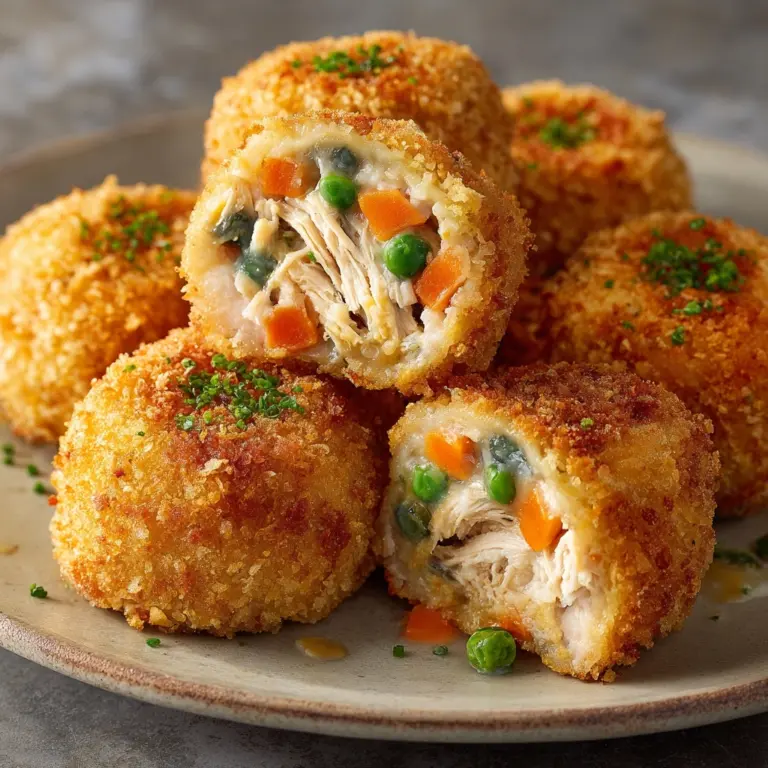 Chicken Pot Pie Croquettes Recipe