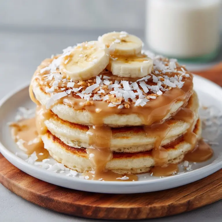 Sweet Coconut Cream Pancakes Recipe