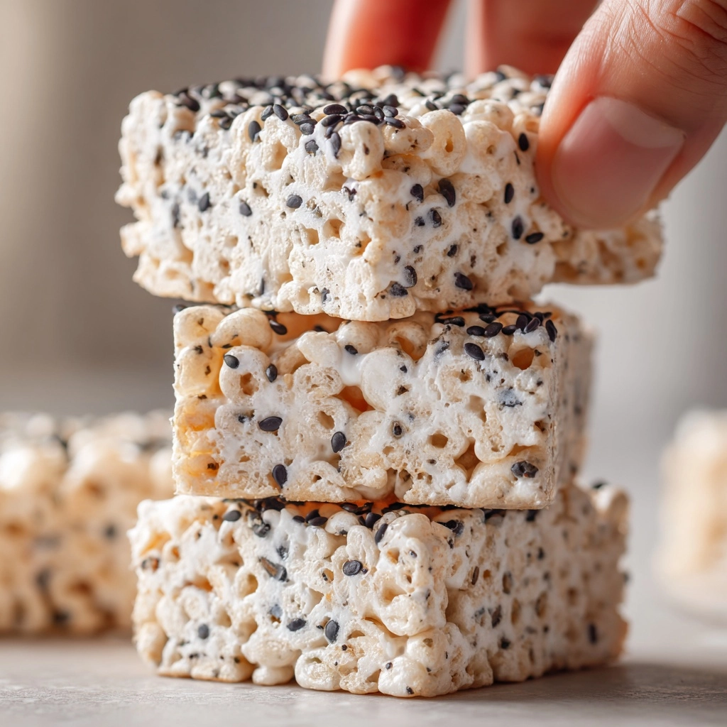 Black Sesame Rice Krispie Treats Recipe