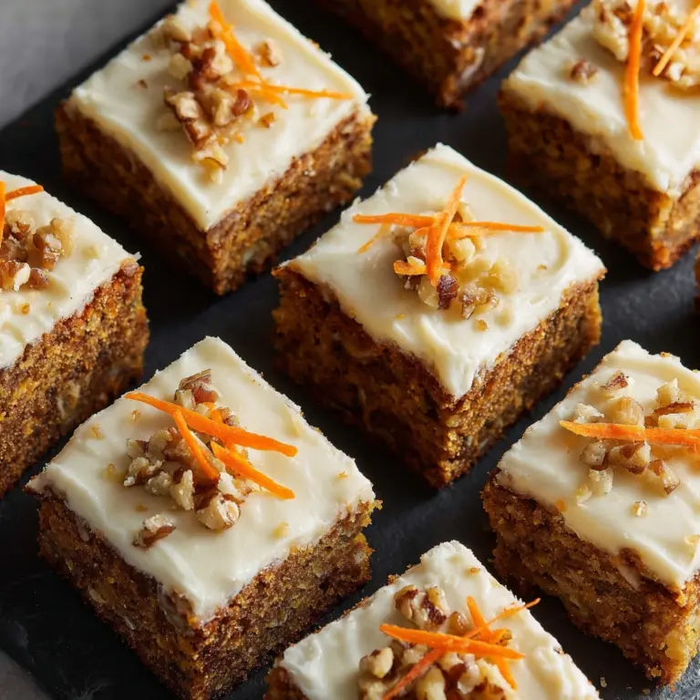 Carrot Cake Bars Recipe