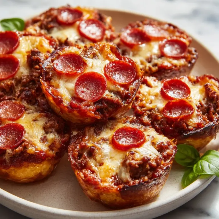 Bite-Sized Pepperoni & Sausage Pizza Puffs Recipe