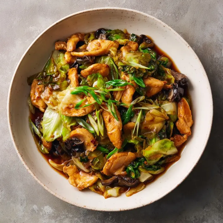 Chinese Chicken Cabbage Stir-Fry Recipe