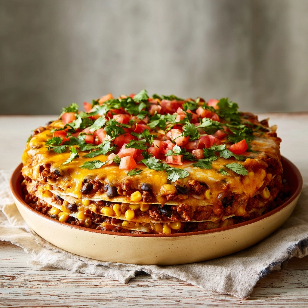 Taco Casserole with Tortillas Recipe