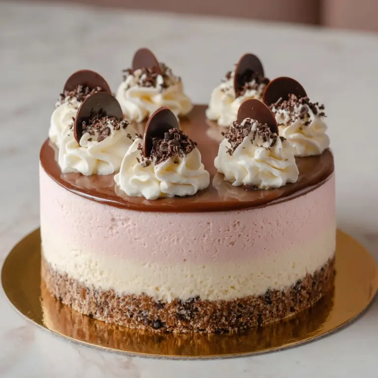 No-Bake Kinder Cheesecake with Kinder Bueno Pieces Recipe