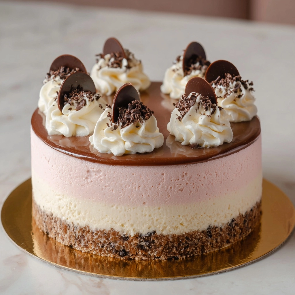 No-Bake Kinder Cheesecake with Kinder Bueno Pieces Recipe