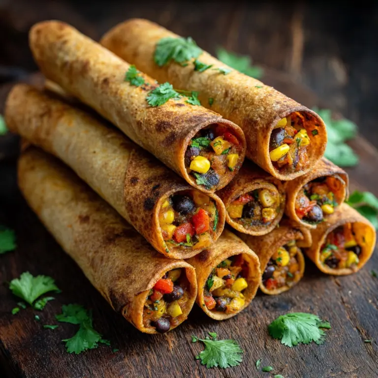 Easy Black Bean Taquitos for a Quick Snack Recipe