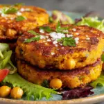 Crispy Chickpea & Sweet Potato Fritters Recipe