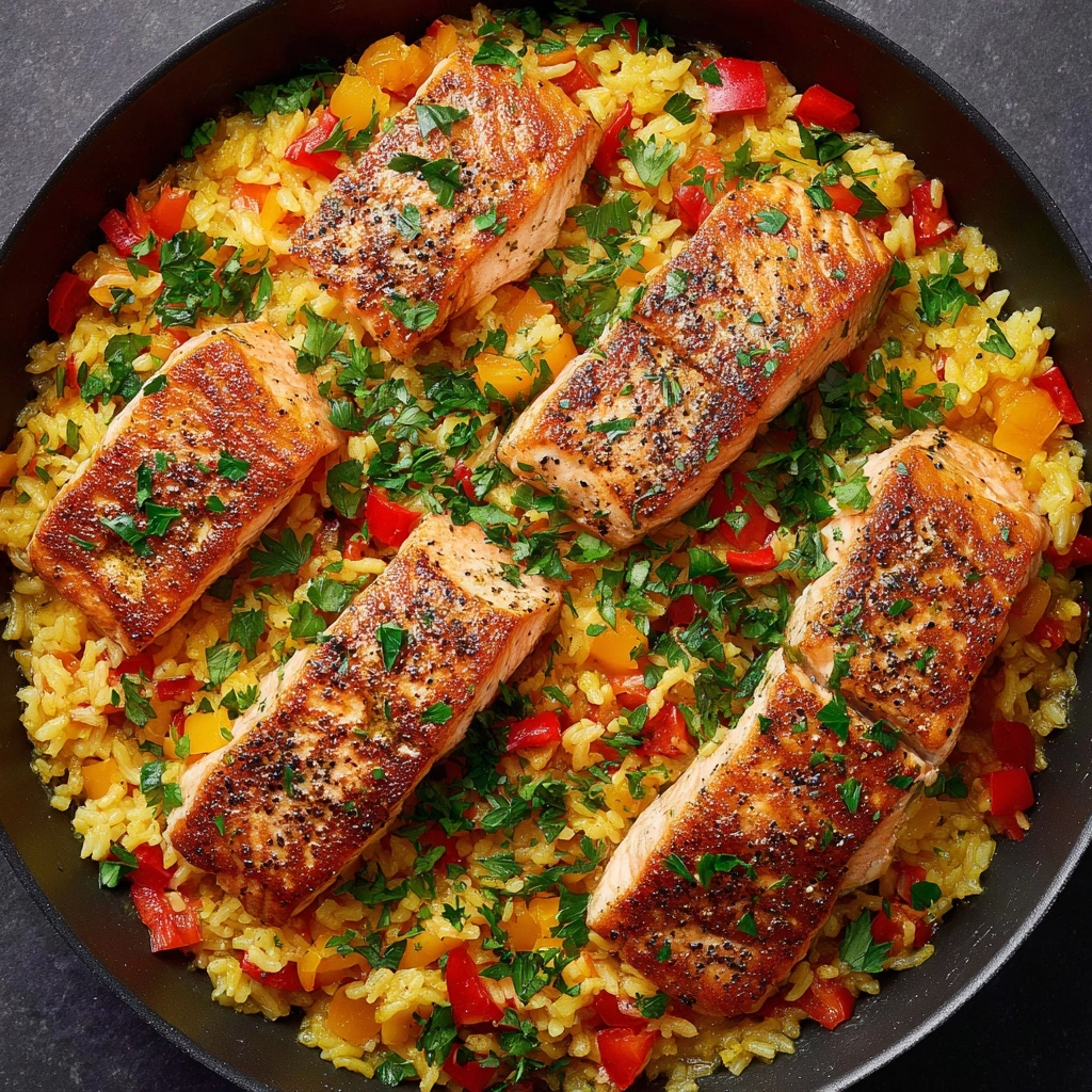 One-Pan Salmon and Rice Recipe
