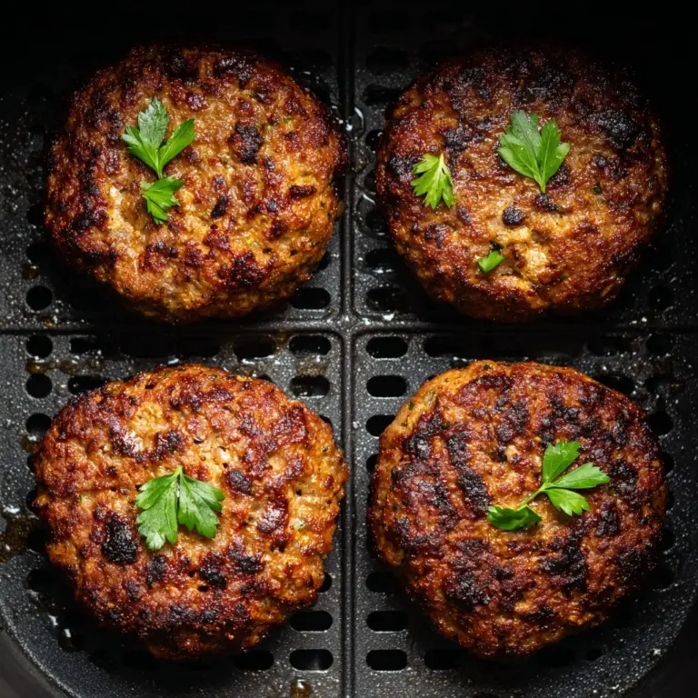 Air Fryer Burgers Recipe