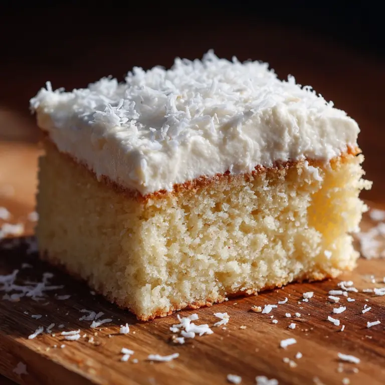 Delicious Creamy Coconut Cake Recipe