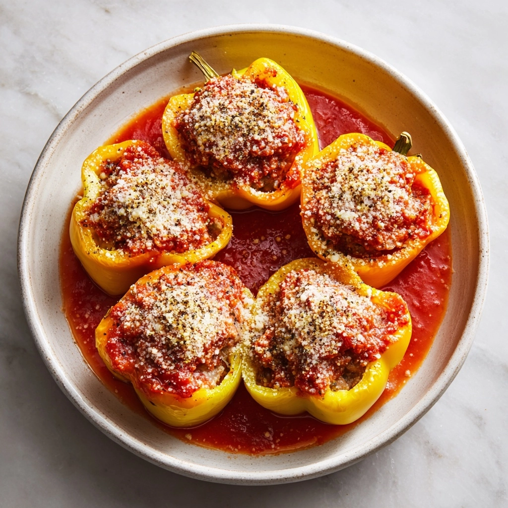 Stuffed Banana Peppers in Savory Tomato Sauce Recipe