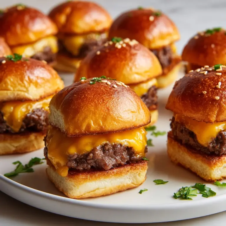 Classic Cheeseburger Sliders Recipe