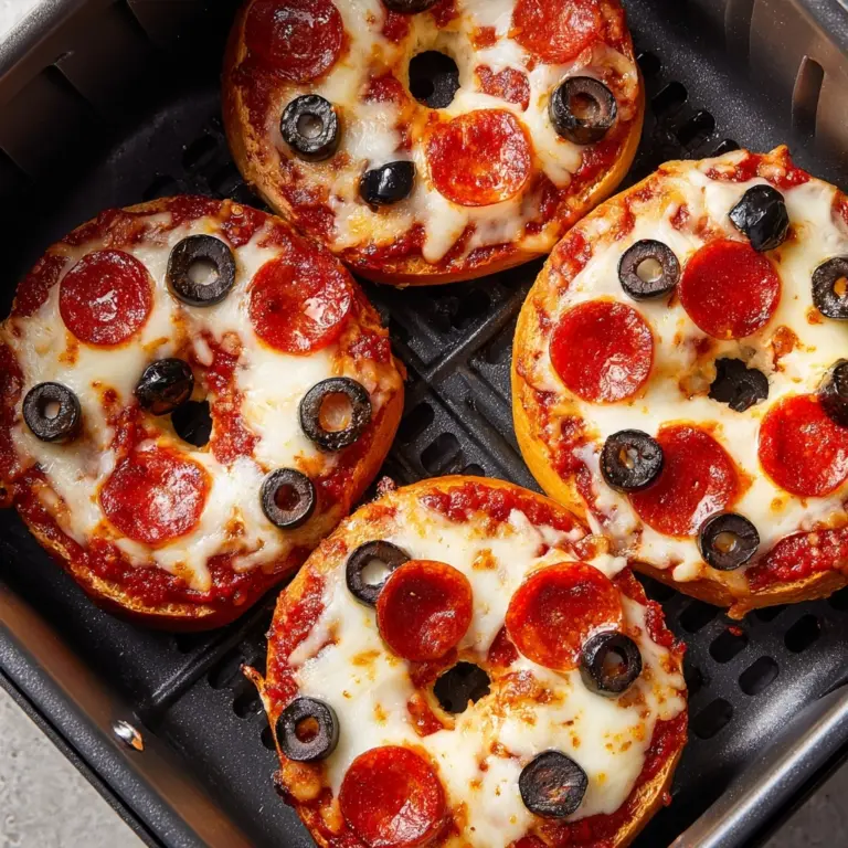 Air Fryer Pizza Bagels Recipe