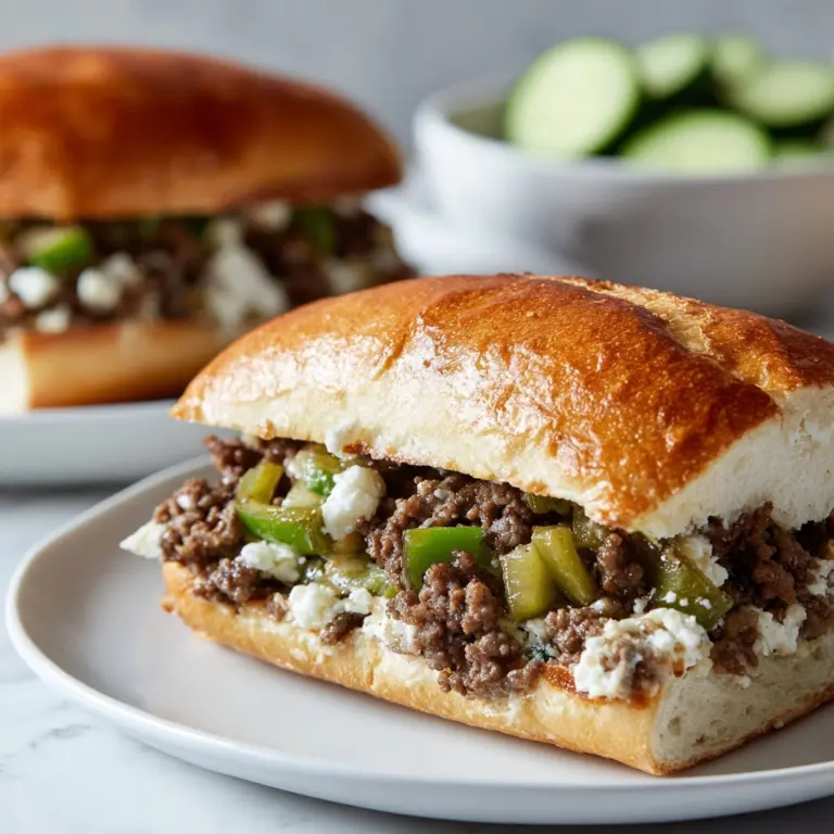 Ground Beef Philly Cheese Steak Recipe