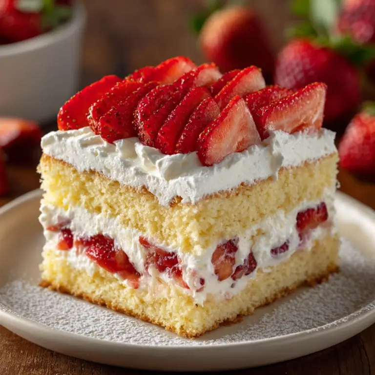 Japanese Strawberry Sponge Cake (Strawberry Shortcake) Recipe