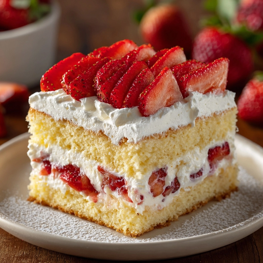 Japanese Strawberry Sponge Cake (Strawberry Shortcake) Recipe