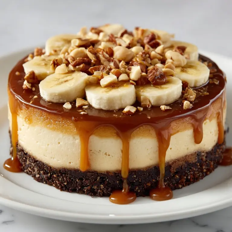 Banana Caramel Nut Cheesecake Recipe