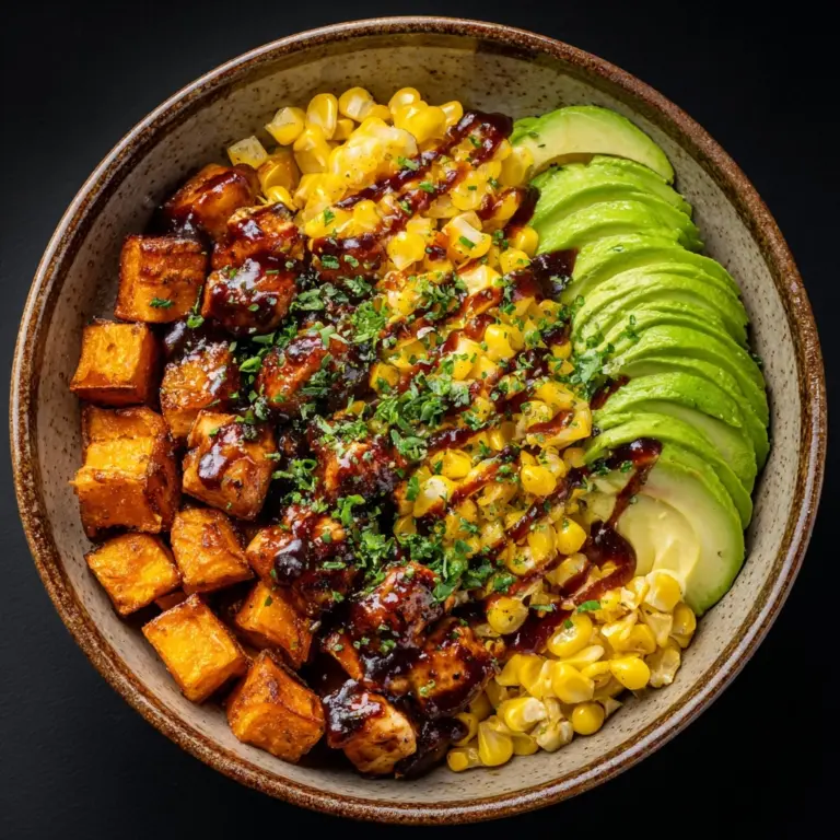 BBQ Chicken Sweet Potato Bowl Recipe