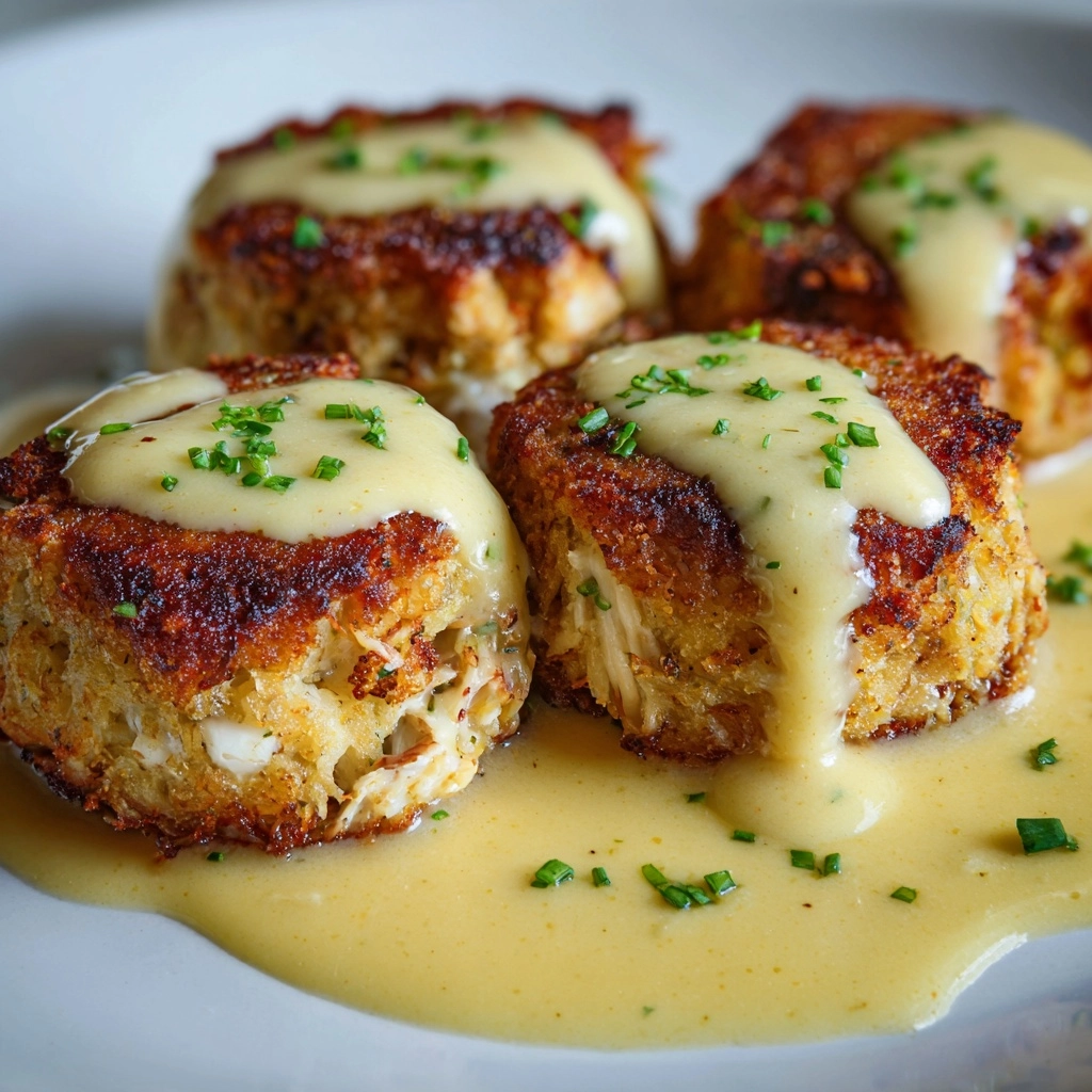 Cheddar Bay Crab Cakes with Lemon Butter Drizzle Recipe