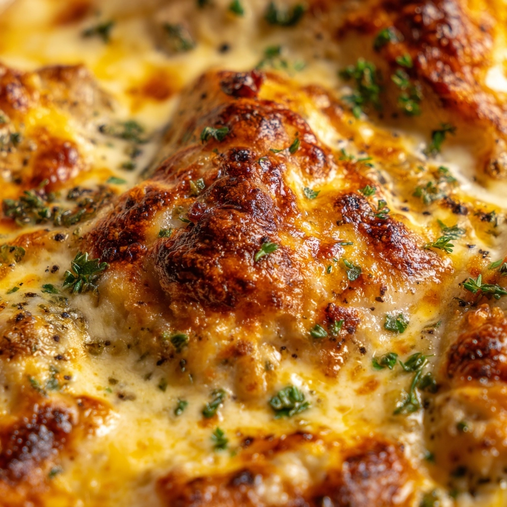 Cheesy Garlic Parmesan Chicken Pasta Skillet Recipe