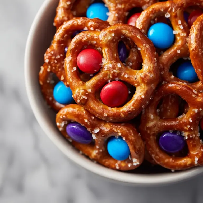 Rolo Pretzels with M&M Candies Recipe