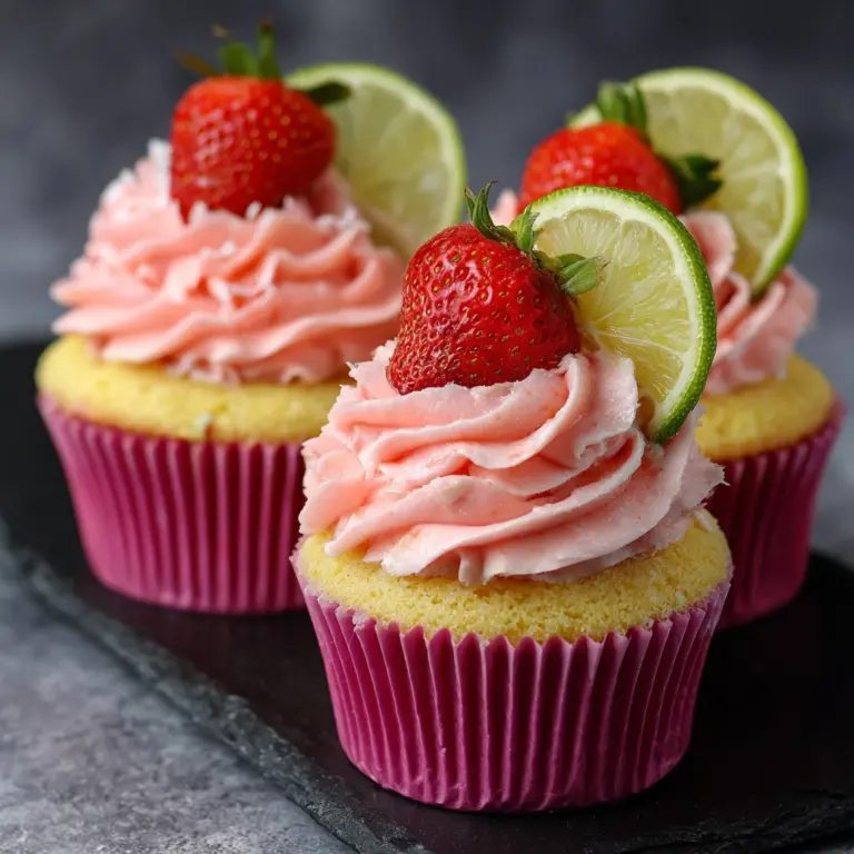 Strawberry Mango Margarita Cupcakes Recipe