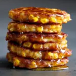 Sweet Corn Fritter Stacks with Honey Butter Recipe
