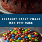 Candy-Filled M&M Drip Cake Recipe