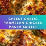 Cheesy Garlic Parmesan Chicken Pasta Skillet Recipe