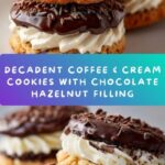 Coffee & Cream Cookies with Chocolate Hazelnut Filling Recipe