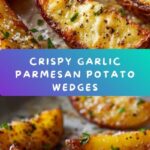 Baked Garlic Parmesan Potato Wedges Recipe
