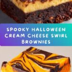 Halloween Cream Cheese Swirl Brownies Recipe