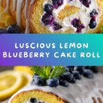 Lemon Blueberry Angel Food Cake Roll Recipe