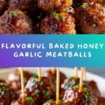 Baked Honey Garlic Meatballs Recipe
