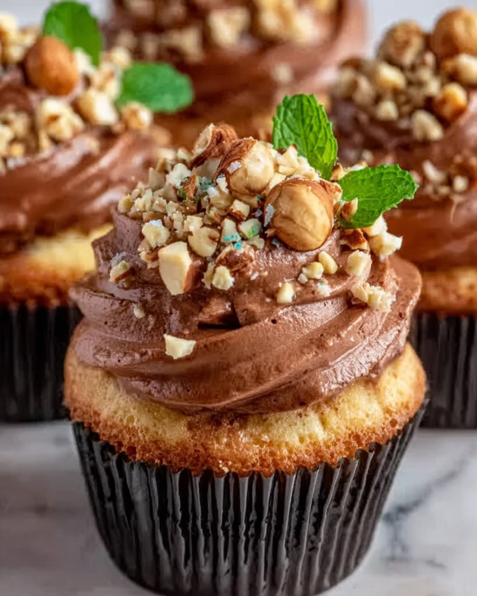 Nutella Hazelnut Cupcakes Recipe - Recipe Image