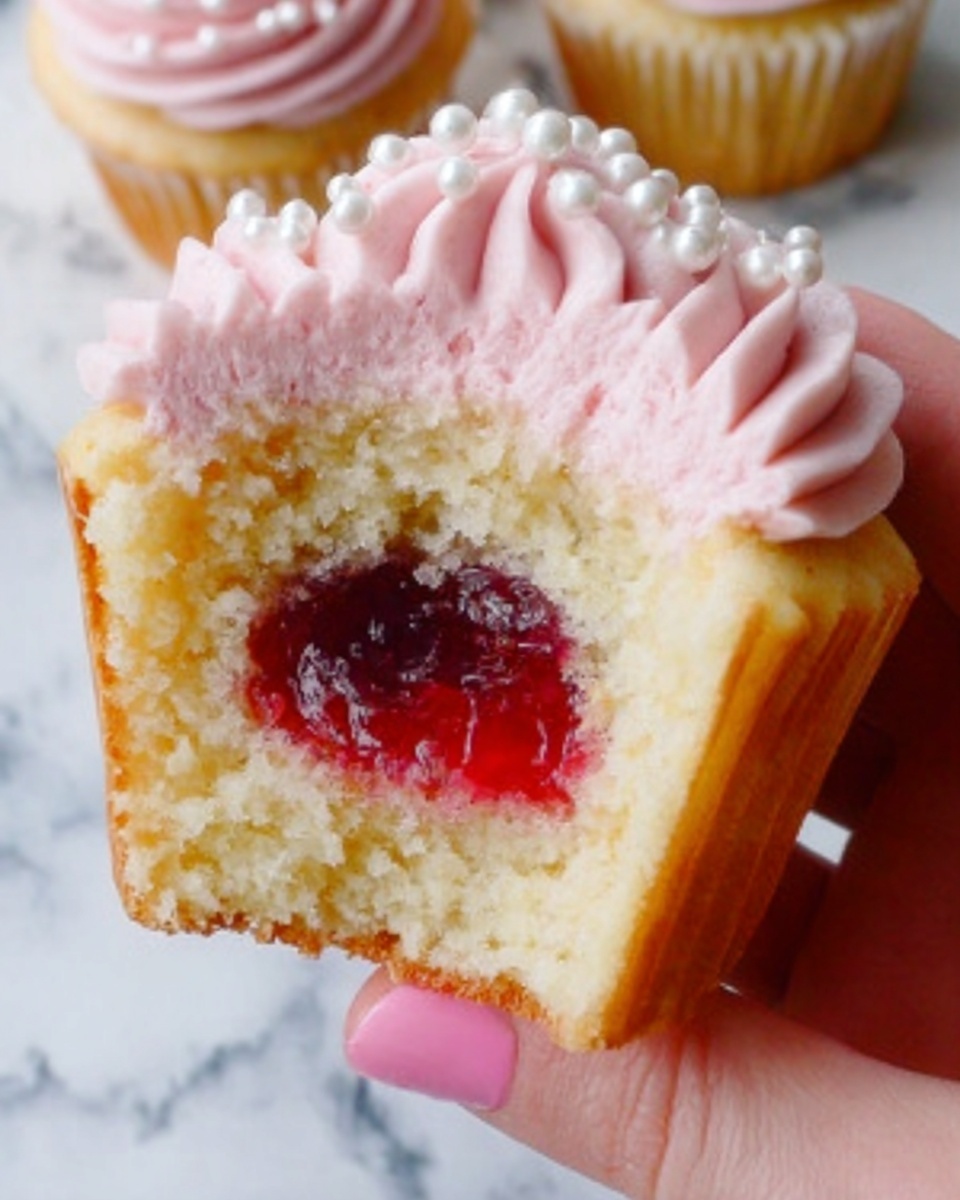 Rhubarb Honey Cupcakes Recipe - Recipe Image