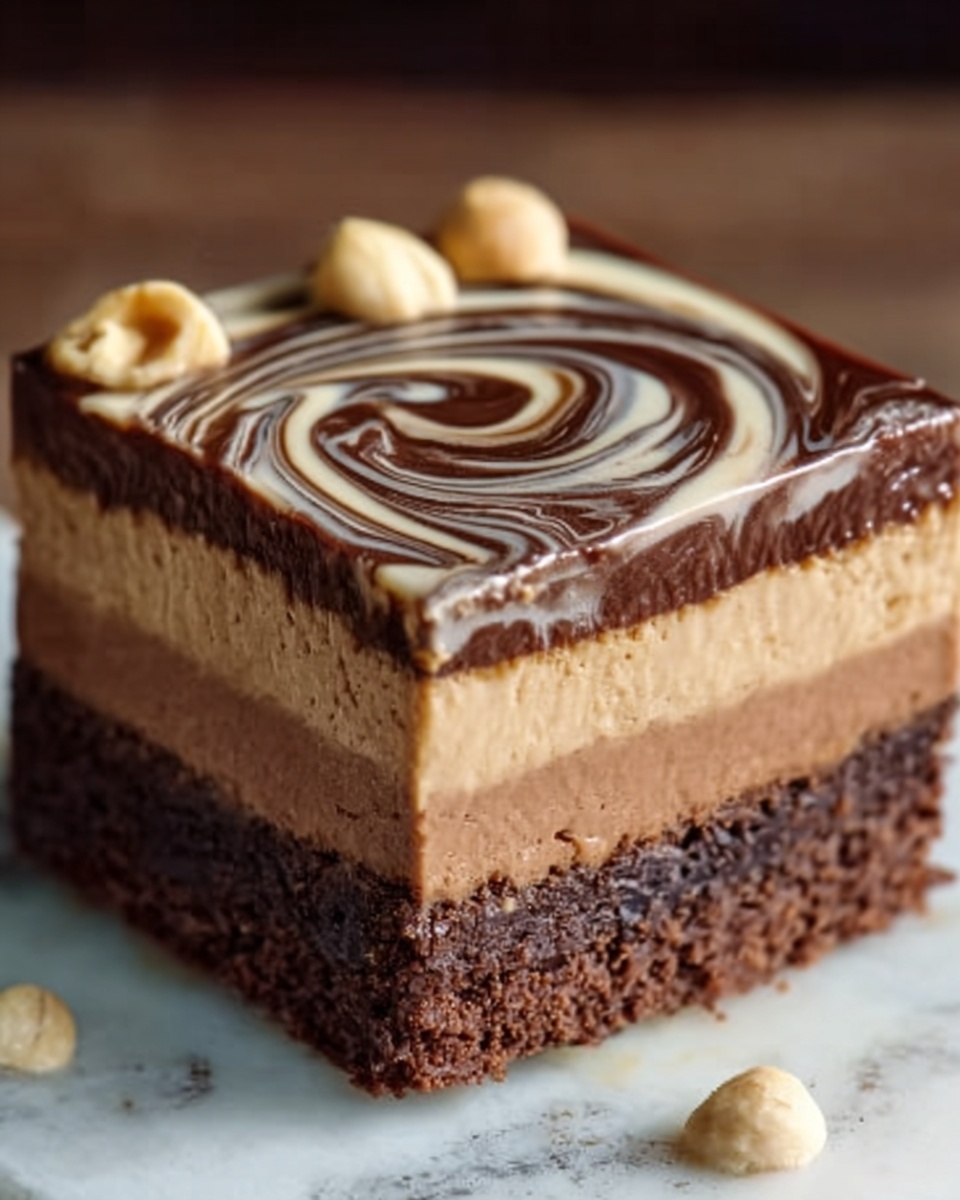 Cacao and Peanut Swirl Cake Recipe - Recipe Image