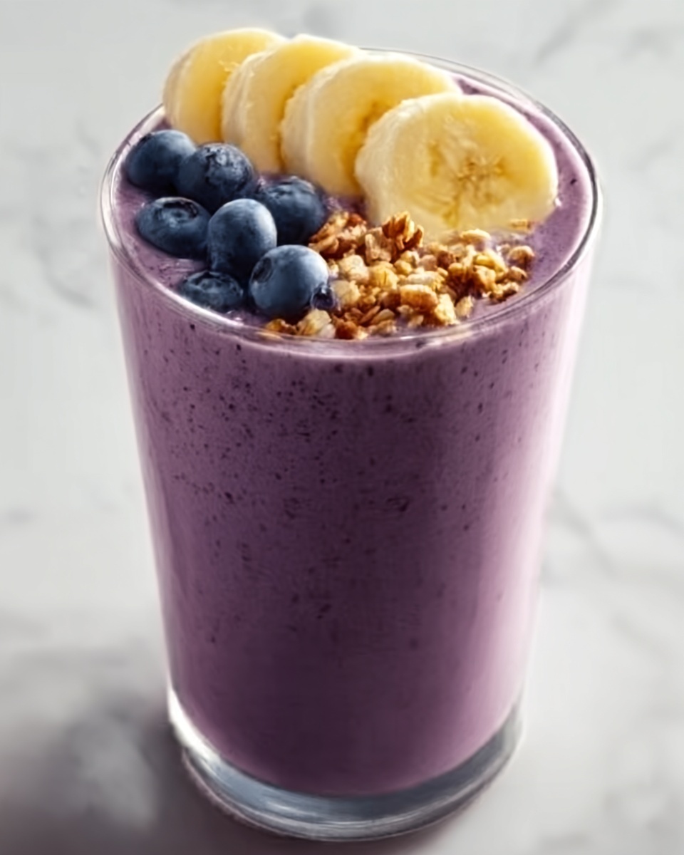 Vegan Blueberry Banana Smoothie Recipe - Recipe Image
