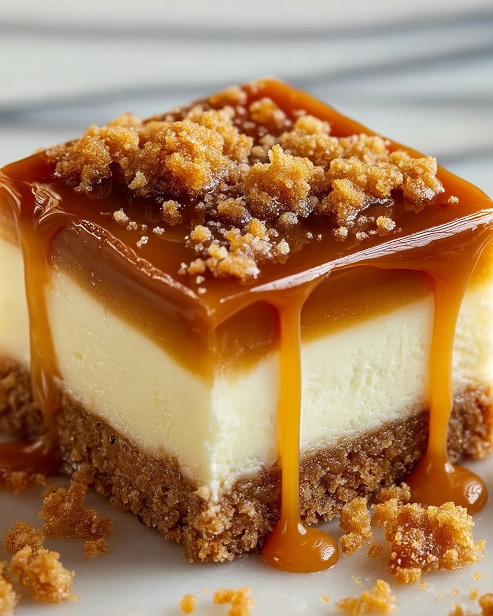 Caramel Cheesecake Bars Recipe - Recipe Image