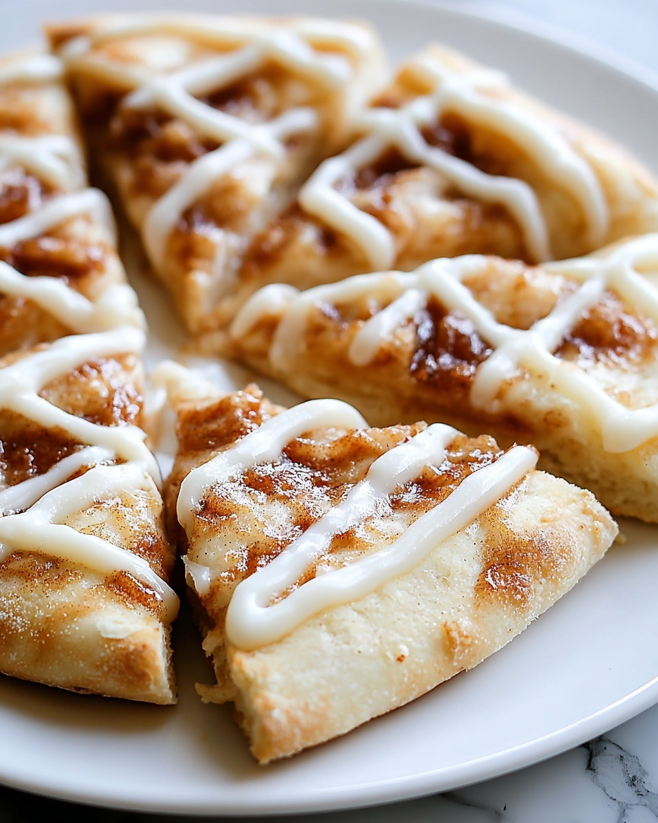 Cinnamon-Sugar Crescent Roll Pizza Recipe - Recipe Image