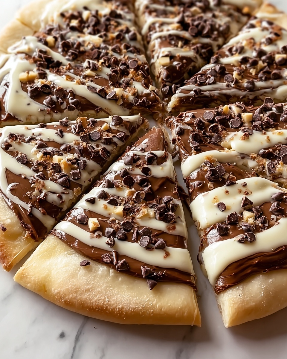 Chocolate Chip Dessert Pizza Recipe - Recipe Image