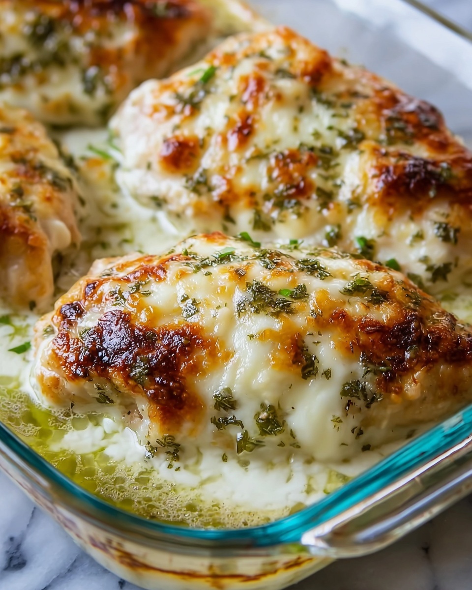 Golden Baked Provolone Chicken Recipe - Recipe Image