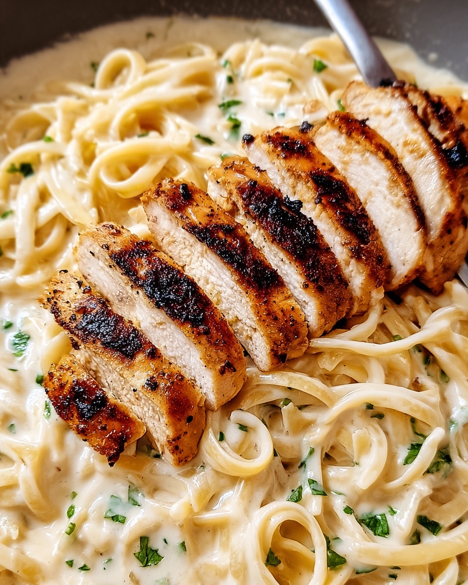 Blackened Chicken Alfredo Recipe - Recipe Image